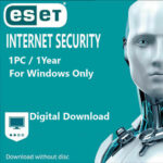 ESET Internet Security Antivirus | International |1 User 1 PC 1 Year