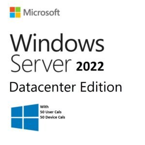 Windows Server 2022 Datacenter Edition mit 50 Benutzern